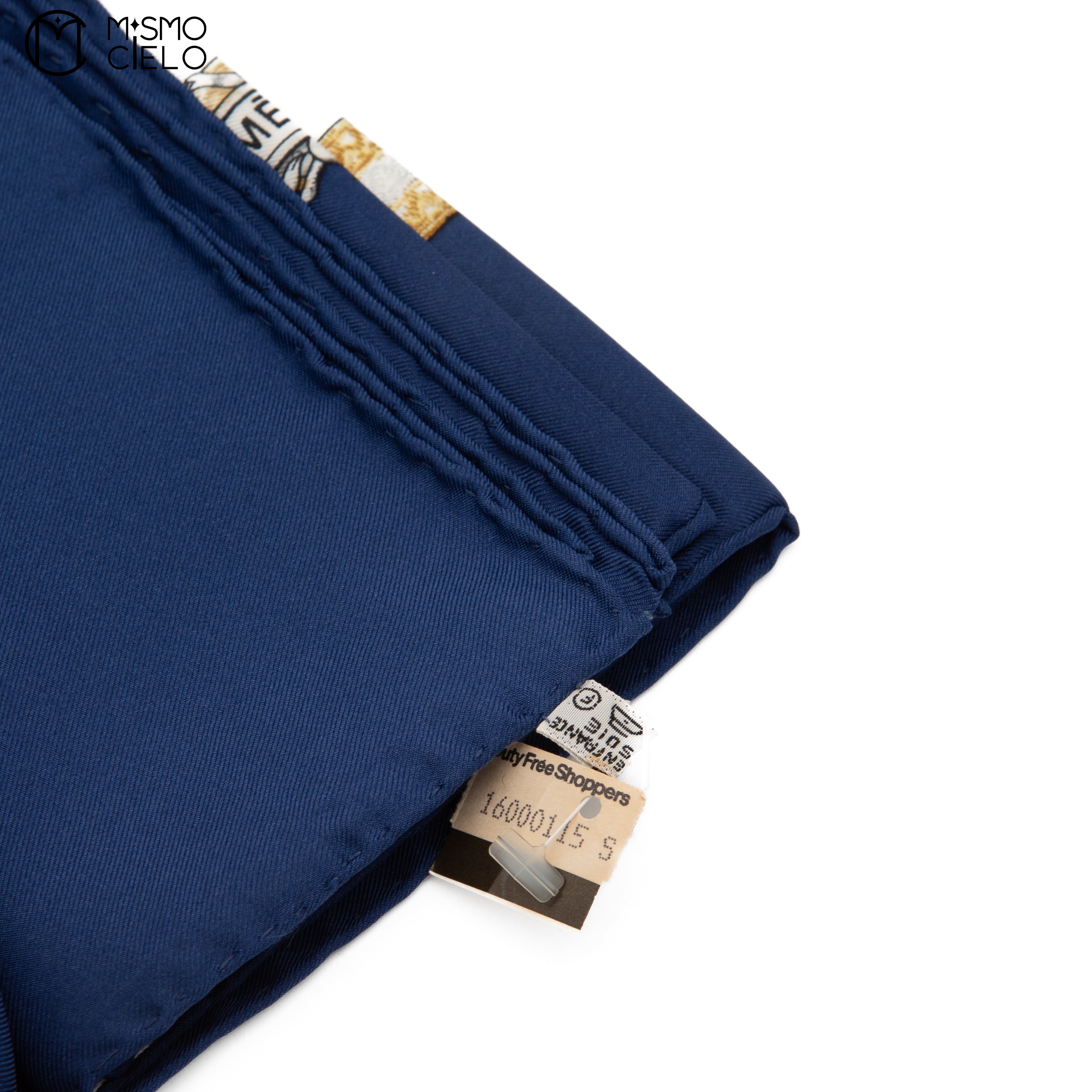 HERMES Le Laisser Courre Black Hunting Dogs Carre 90*