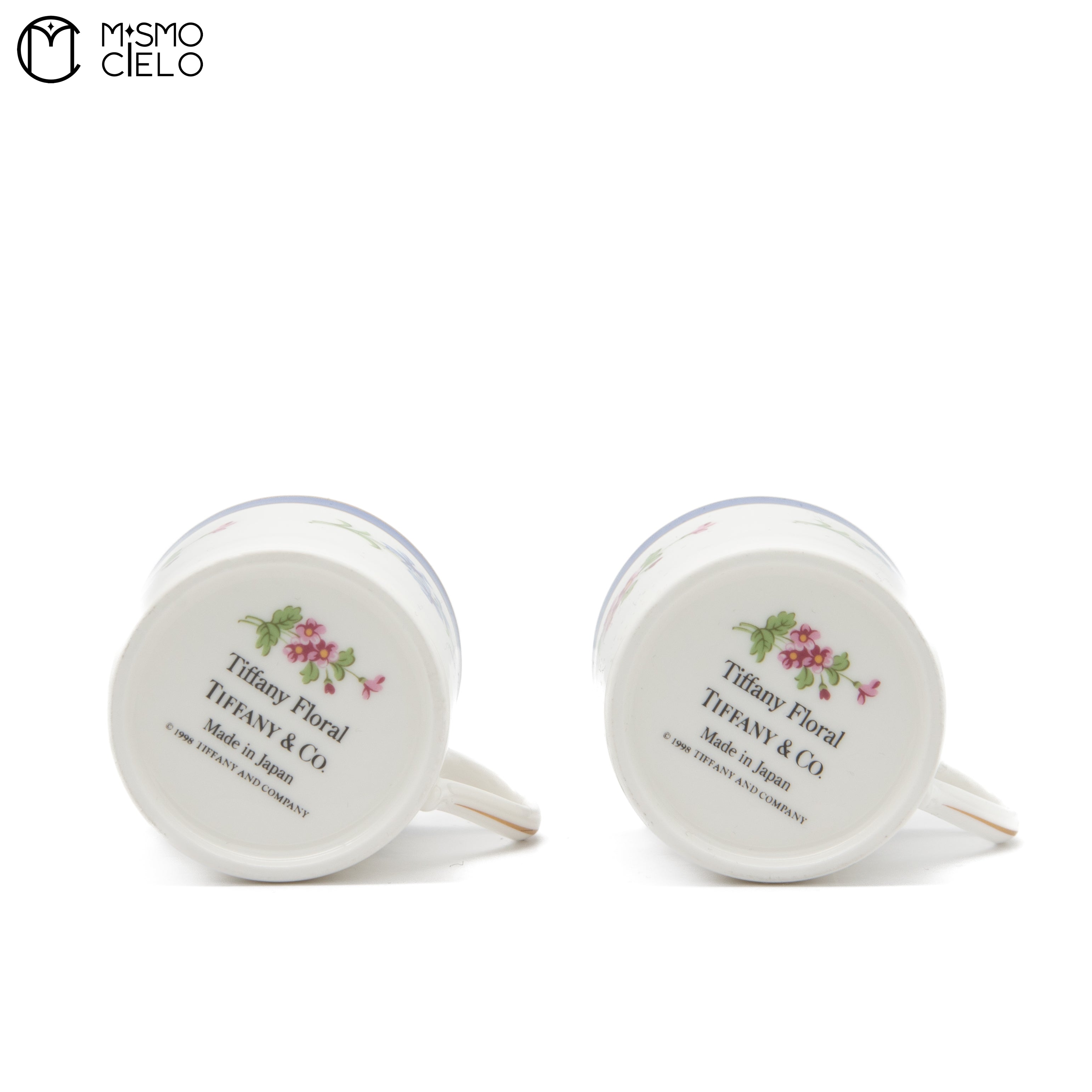 Pair Floral Cup and Saucer