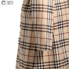 Check Nova Trench Coat Blue London Label