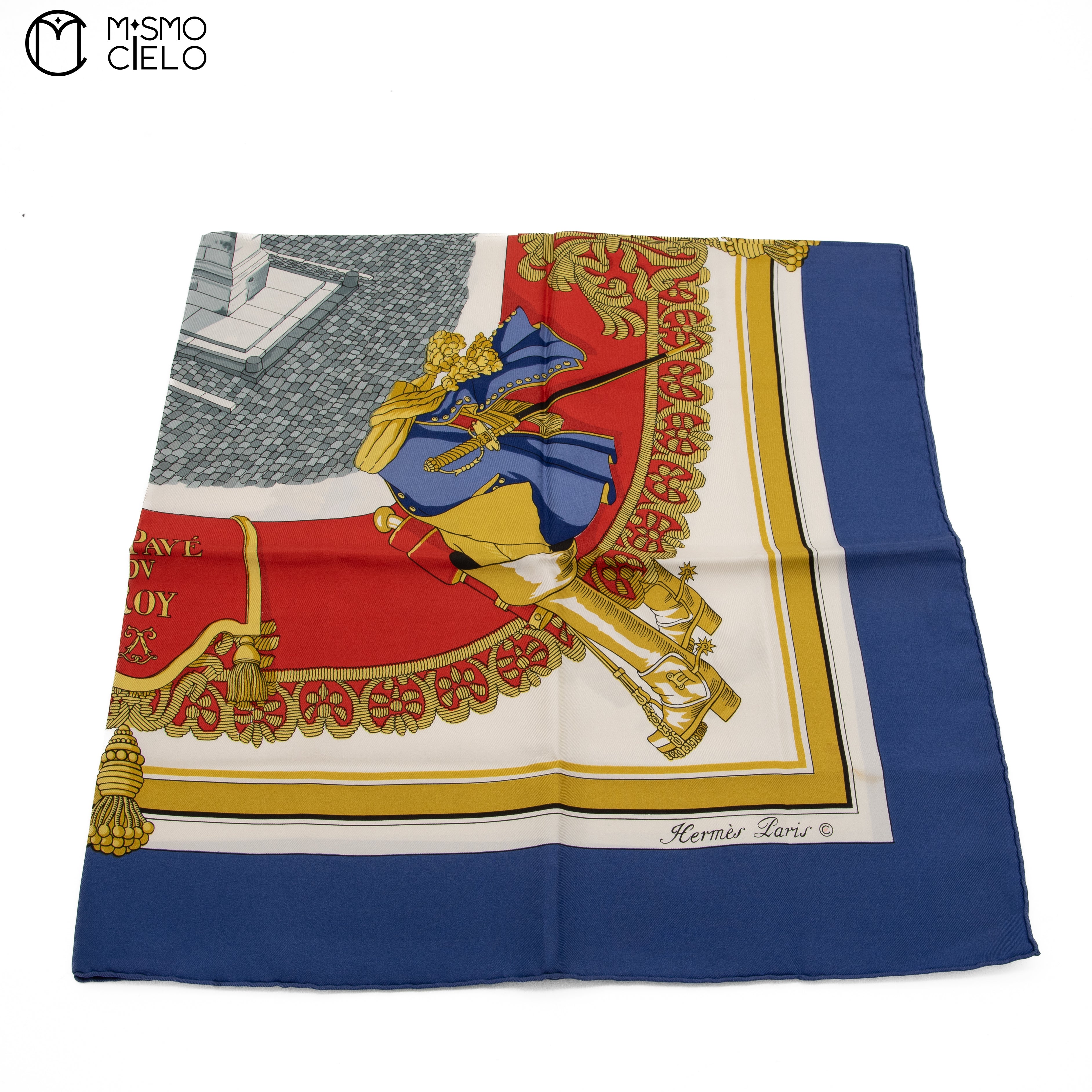 HERMES Carre 90 Versailles Le Pave DV Roy