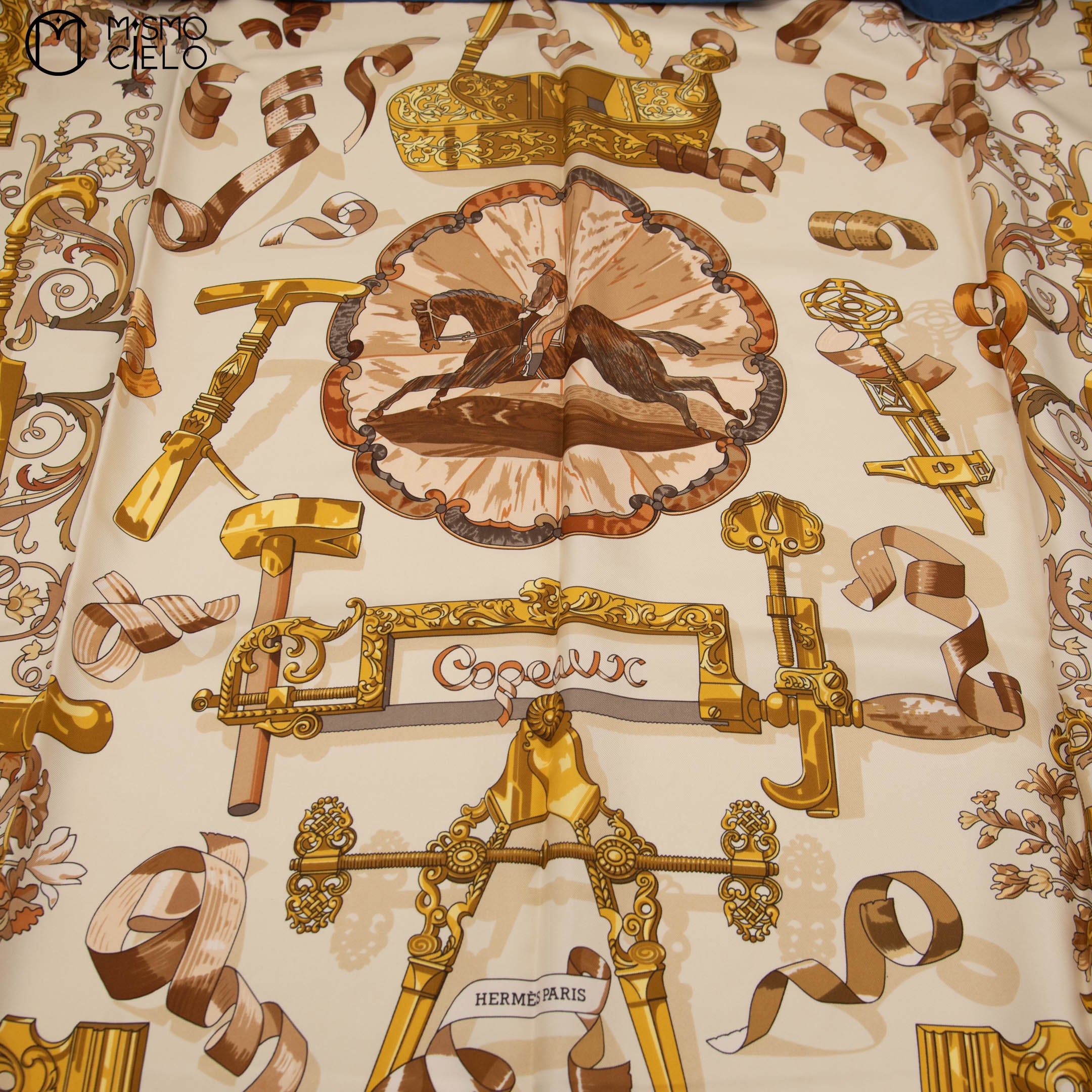 HERMES Carre 90 Copeaux