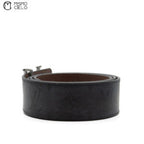 Wide Blue and Silver Belt