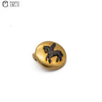Gold and Black Horse Cufflinks