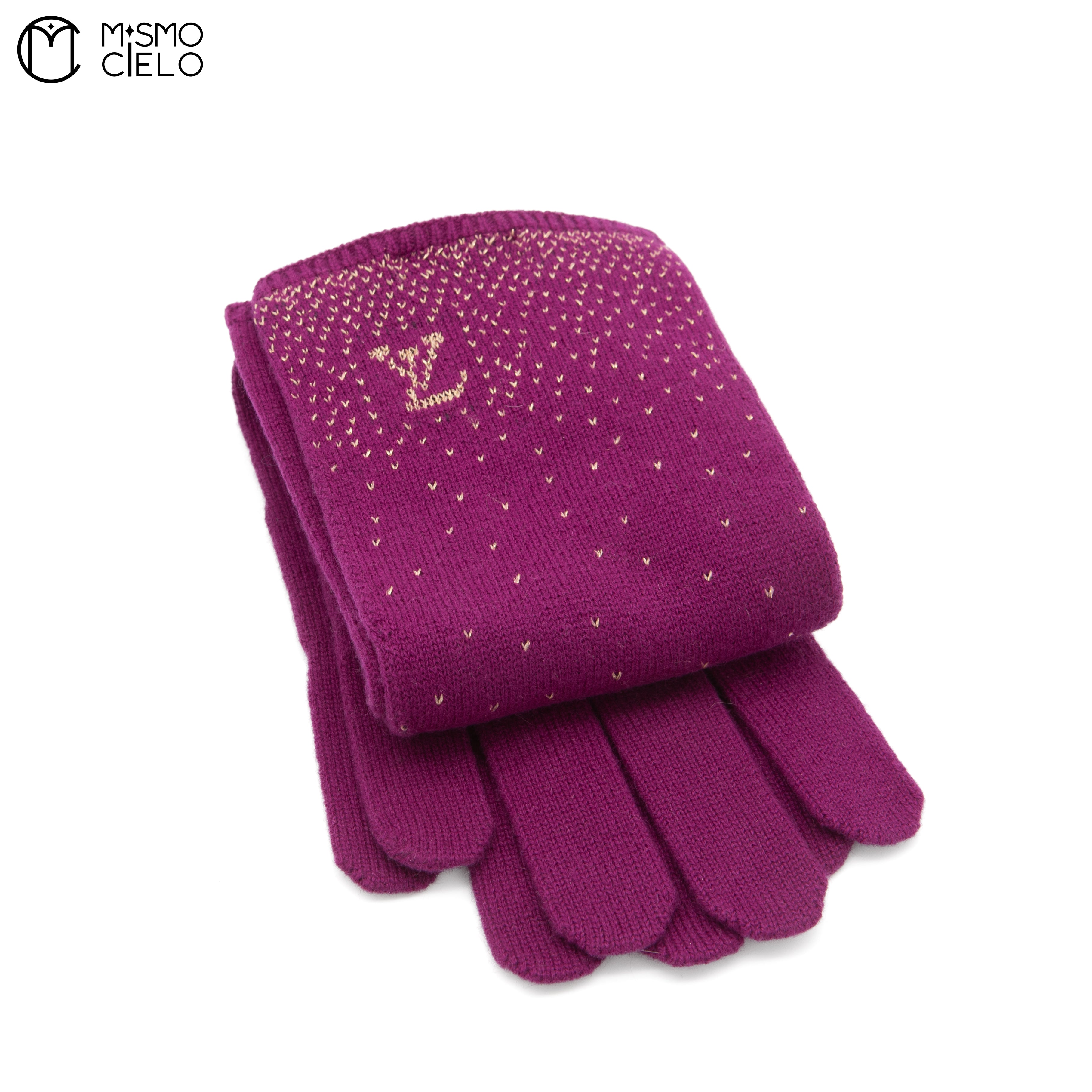 Purple Pink Long Arm Gloves