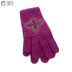 Purple Pink Long Arm Gloves