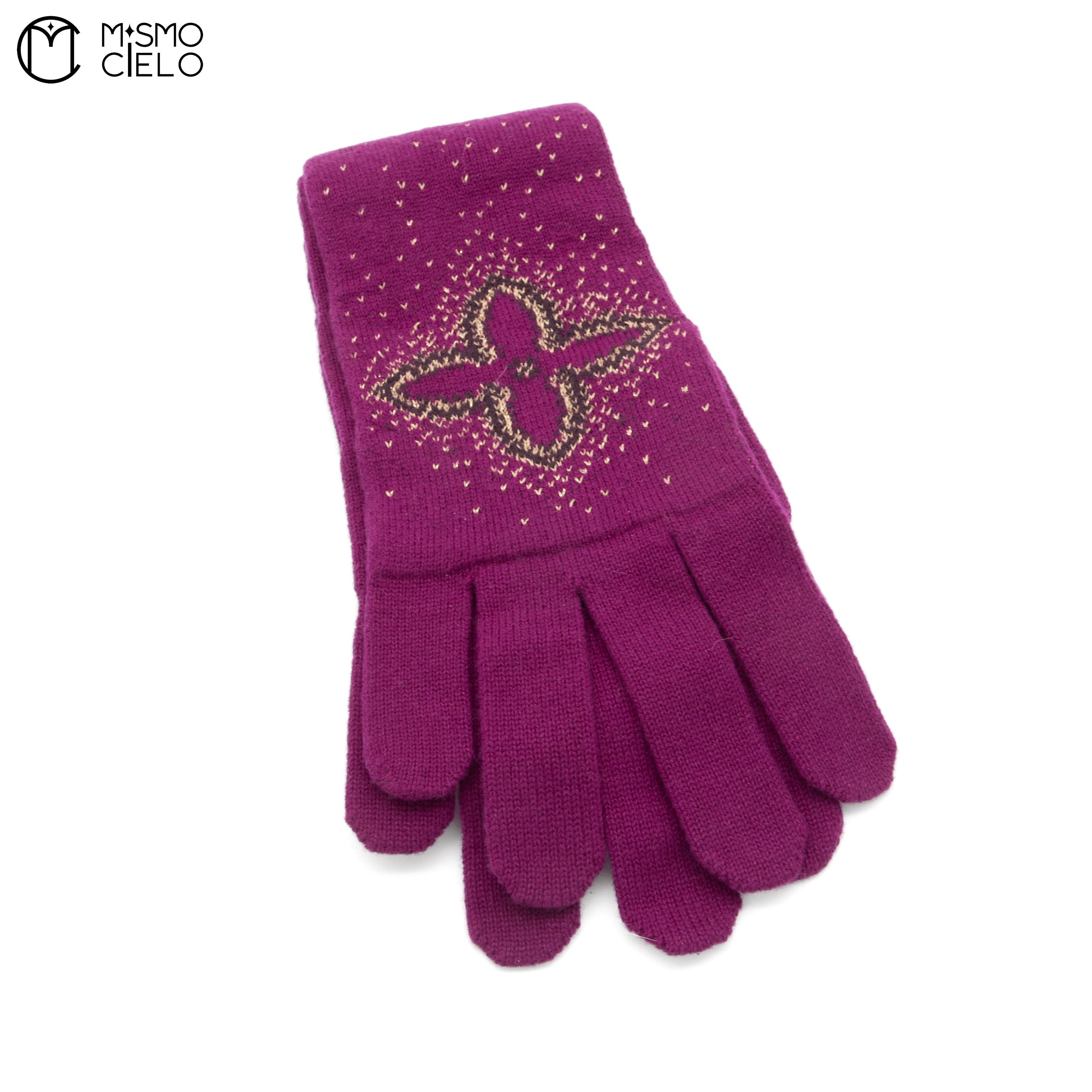 Purple Pink Long Arm Gloves