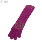 Purple Pink Long Arm Gloves