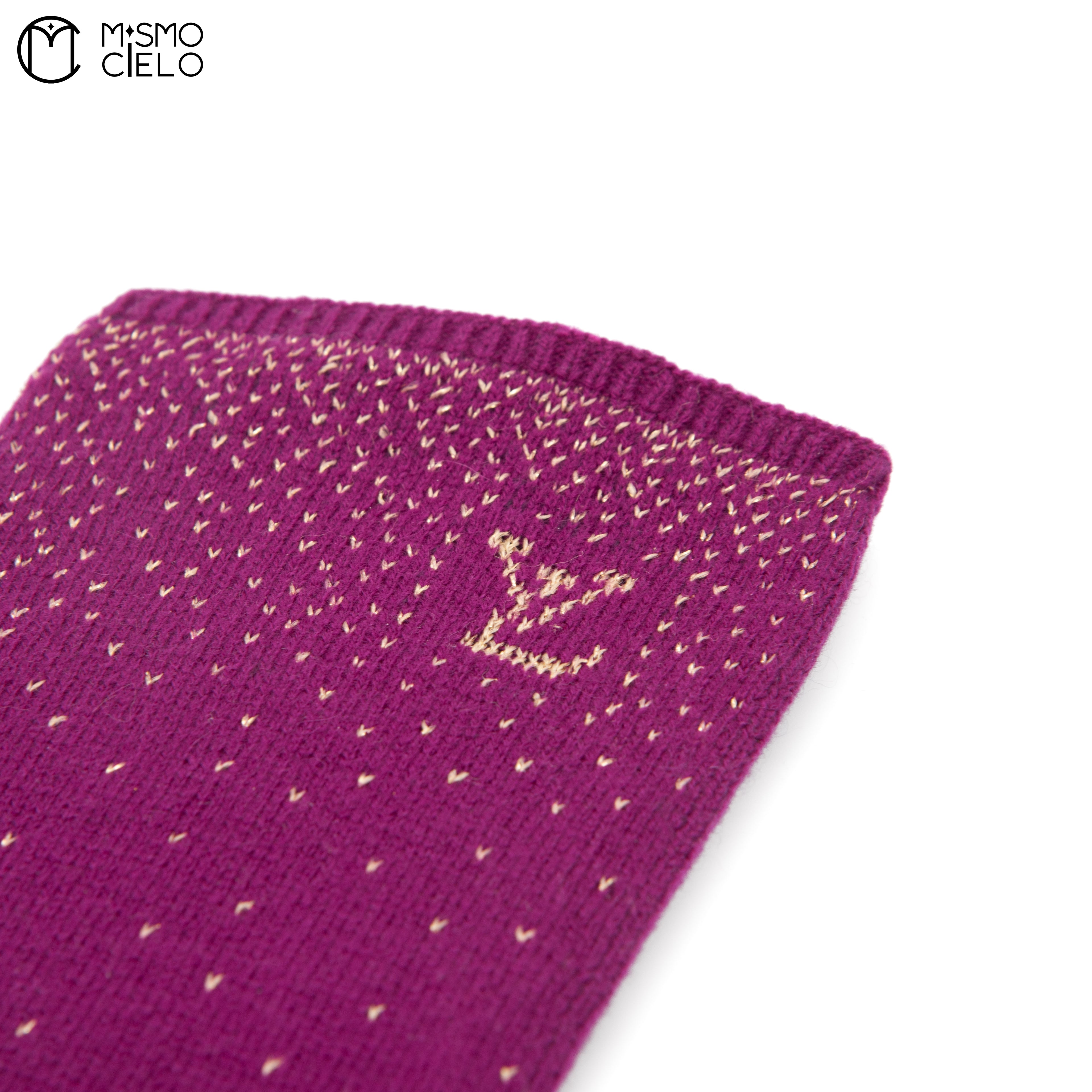 Purple Pink Long Arm Gloves