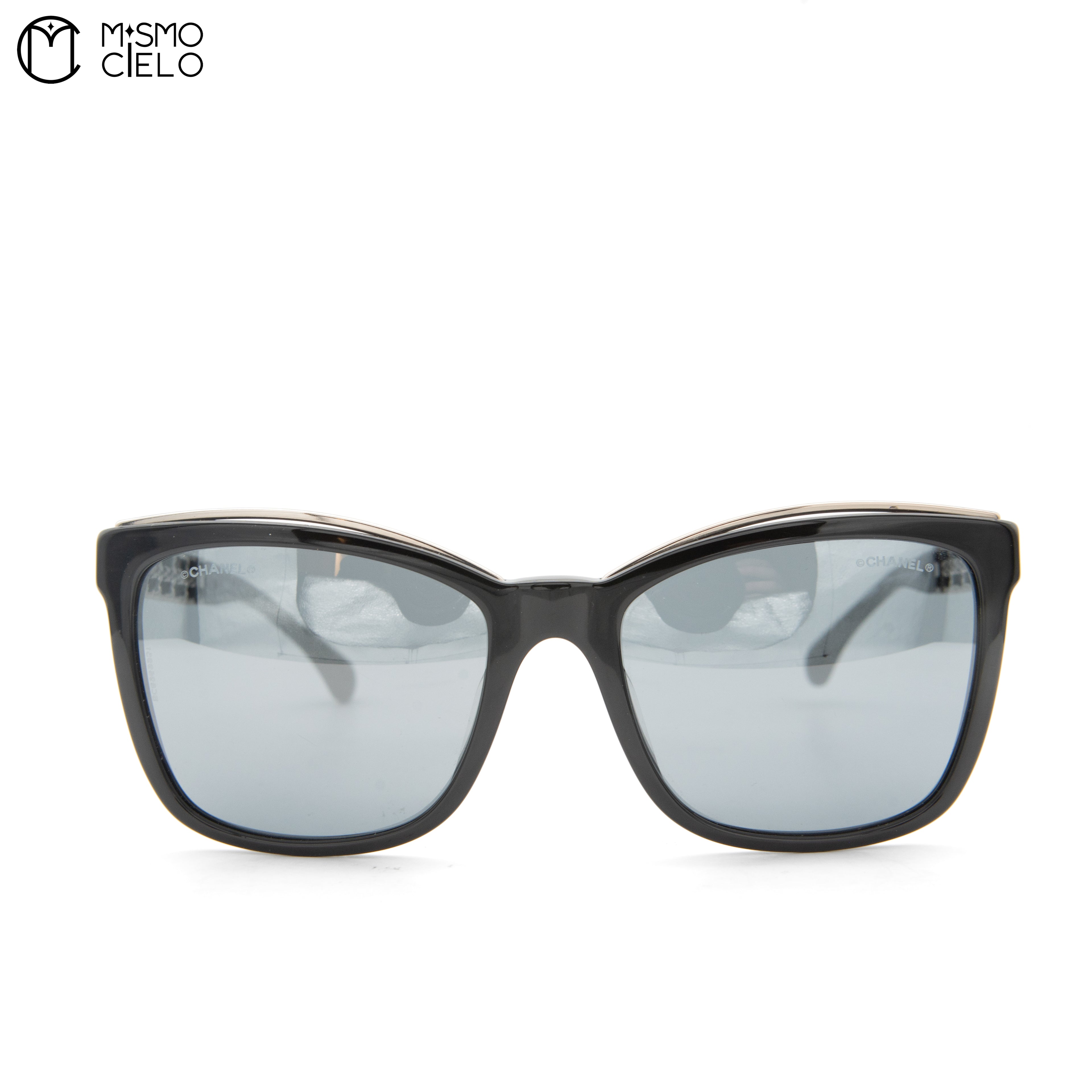 Black 5361Q Acetate Frame Cat Eye Sunglasses