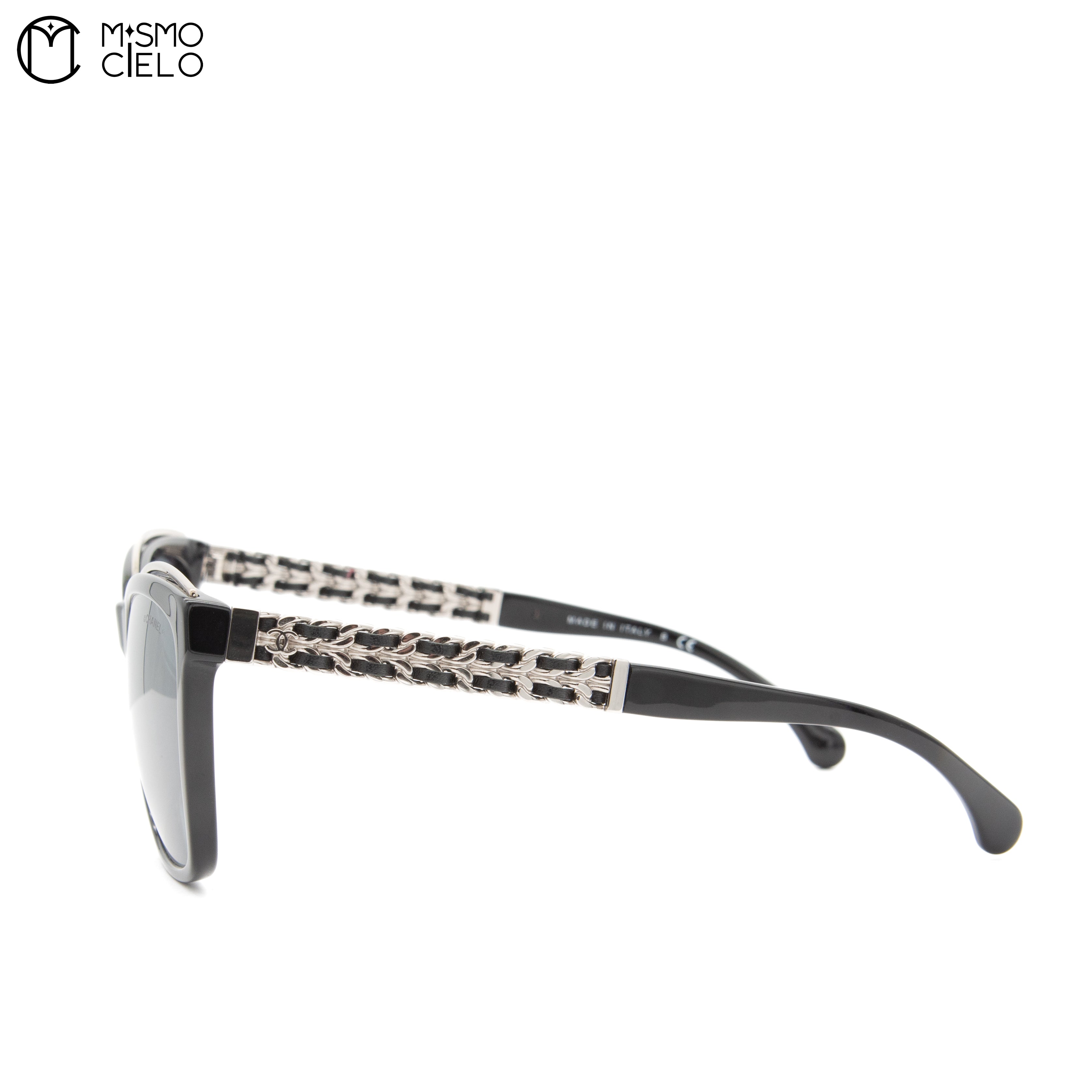 Black 5361Q Acetate Frame Cat Eye Sunglasses