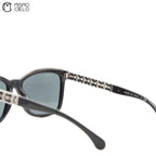 Black 5361Q Acetate Frame Cat Eye Sunglasses