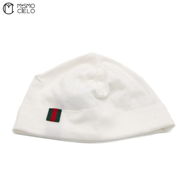 White Shelly Knit Kids Beanie Size