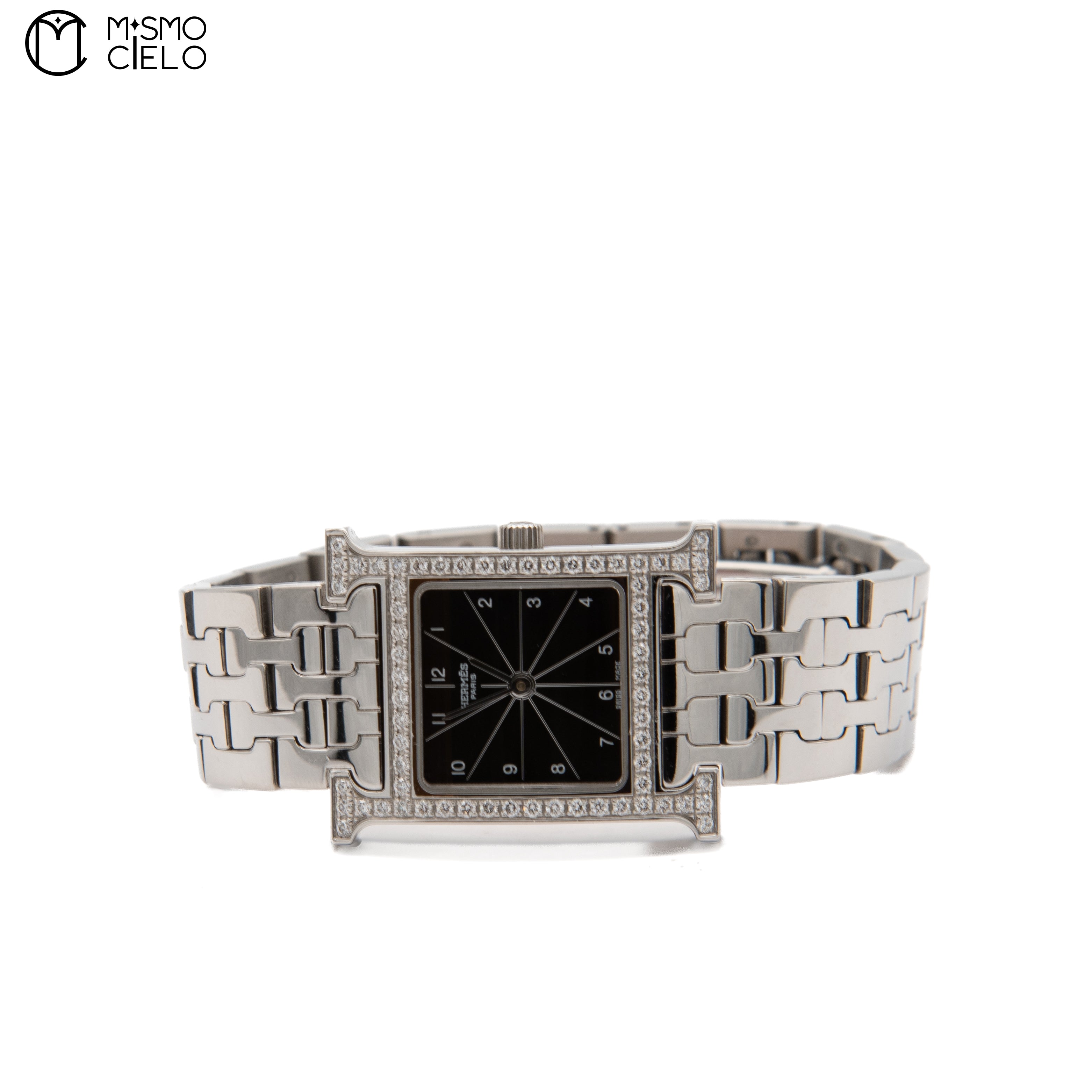 HH1.230 Diamond Bezel Black Dial Watch