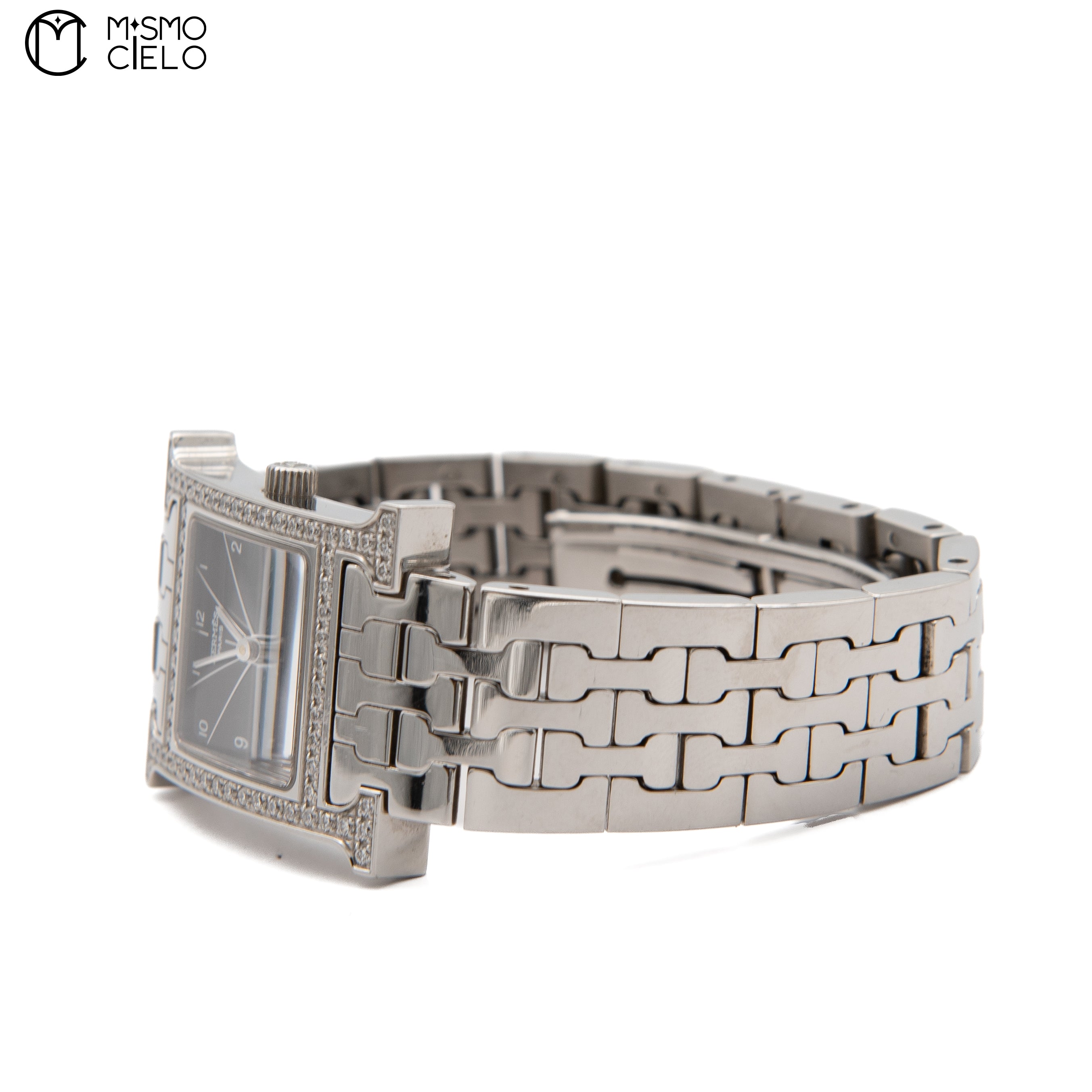 HH1.230 Diamond Bezel Black Dial Watch