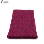 Monogram Logo Burgundy Echarpe