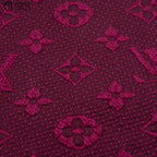Monogram Logo Burgundy Echarpe