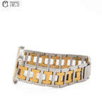 Silver and Gold 2 Tone White Dial Clipper with Date