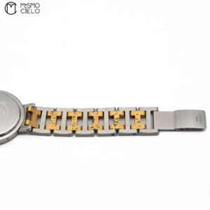 Silver and Gold 2 Tone White Dial Clipper with Date