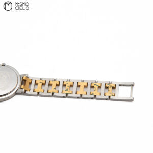 Silver and Gold 2 Tone White Dial Clipper with Date