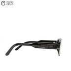 Signature B8U Black Oval Sunglasses