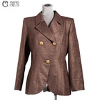 Brown Gold Thread Jacket