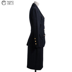 Black Coco Mark Suit Set Size