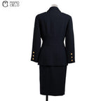 Black Coco Mark Suit Set Size