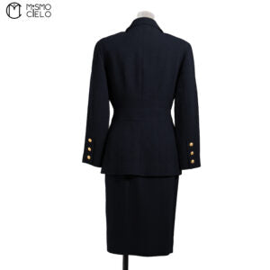 Black Coco Mark Suit Set Size