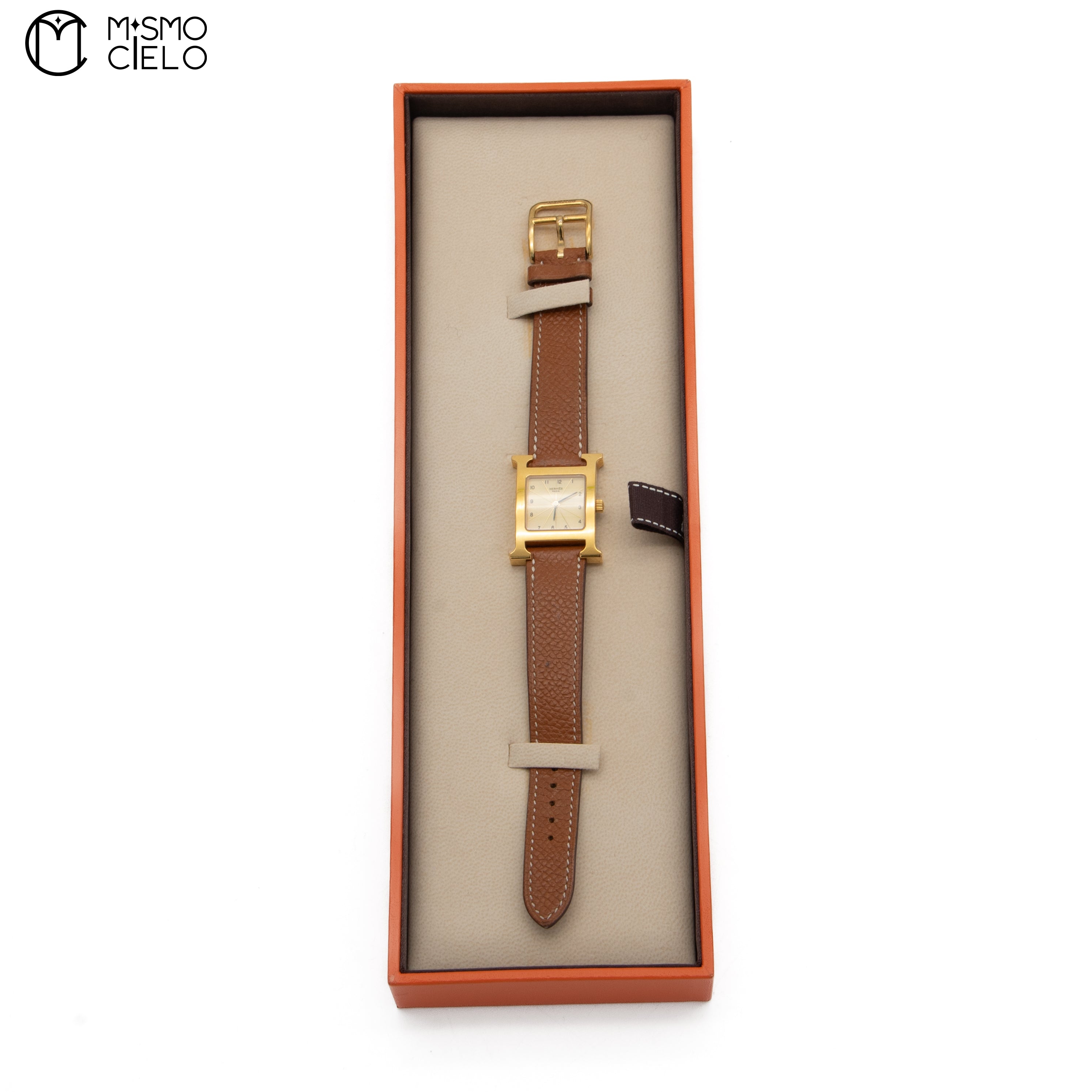 Gold and Brown Watch