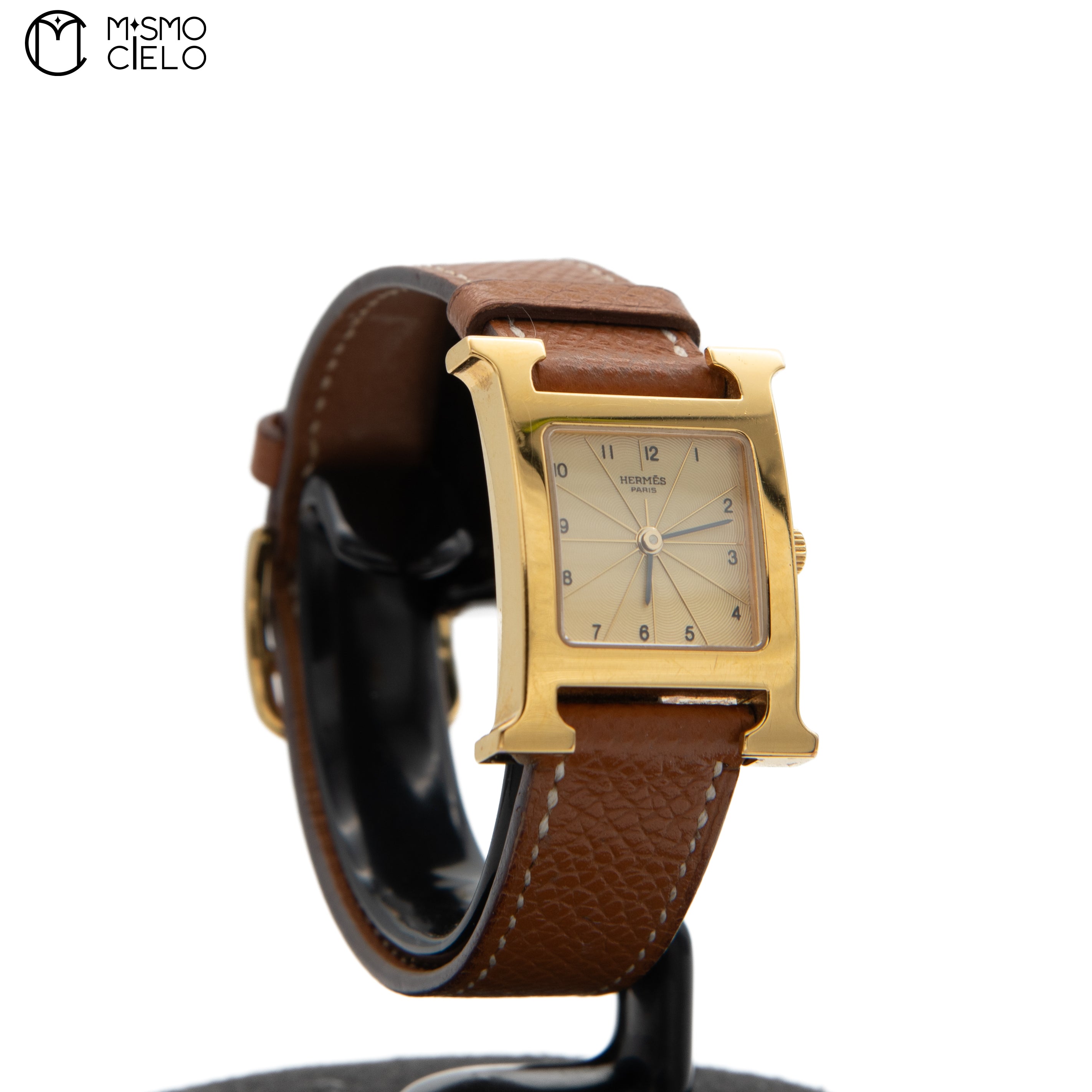 Gold and Brown Watch