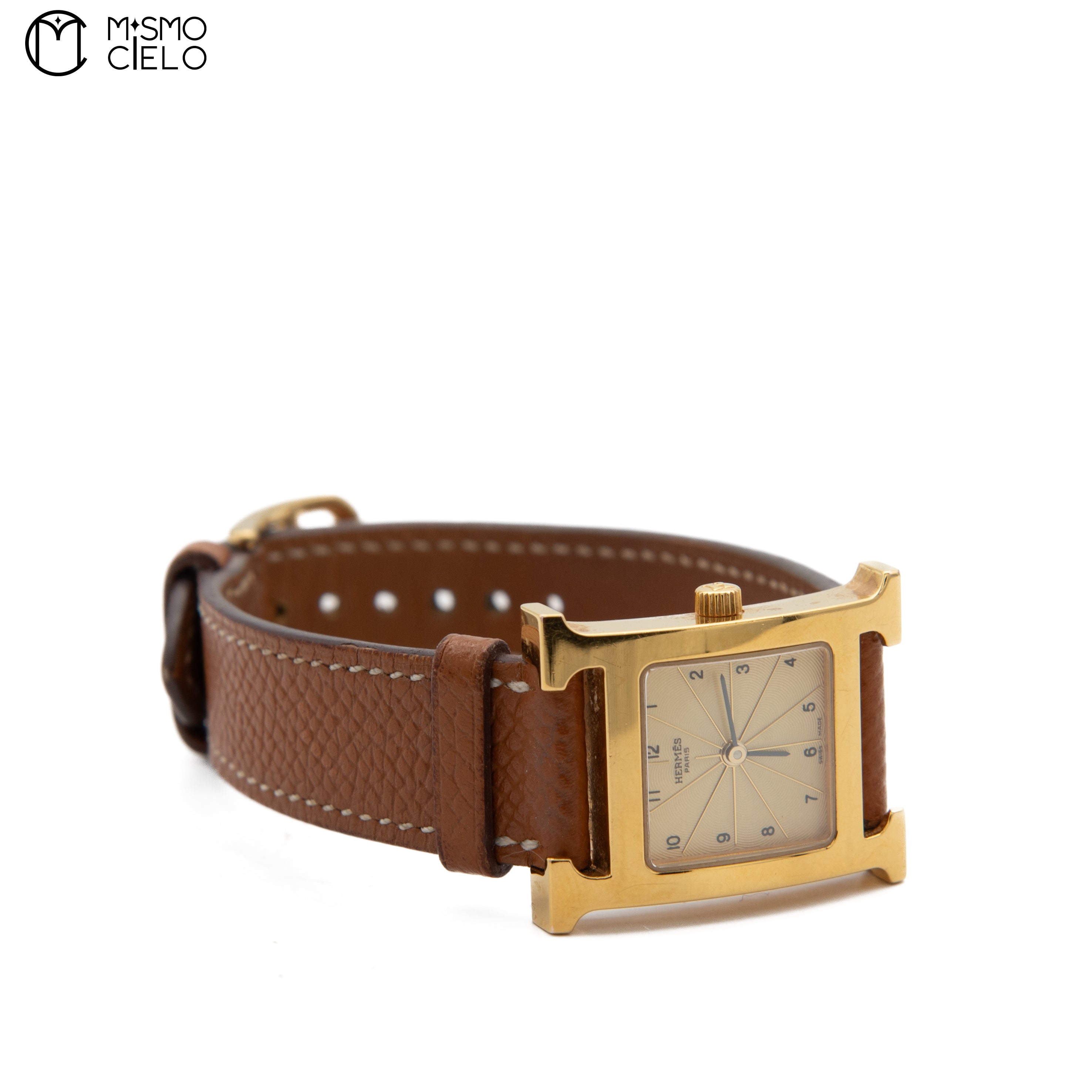 Gold and Brown Watch