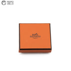 HERMES Gold H logo Scarf Ring *