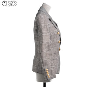 Grey Houndstooth Jacket