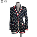 Blue GG Monogram Pattern Jacket