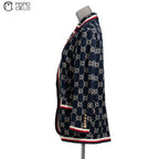 Blue GG Monogram Pattern Jacket