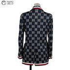 Blue GG Monogram Pattern Jacket