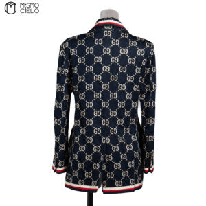 Blue GG Monogram Pattern Jacket