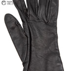 Long Black Leather Gloves