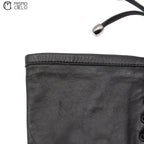 Long Black Leather Gloves