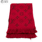 LOUIS VUITTON Monogram Logo Red Echarpe 168cm