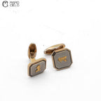 Gold and Silver Cufflinks and Tie Pin