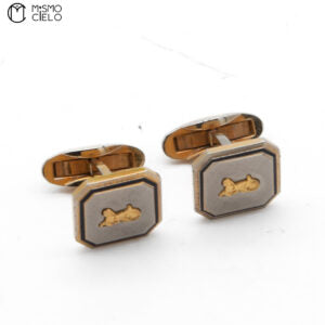 Gold and Silver Cufflinks and Tie Pin