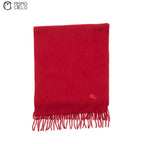 BURBERRY Red Cashmere Scarf 146 cm