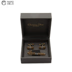 Gold and Silver Logo Cufflink and Tie Pin