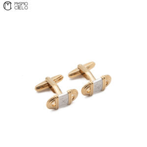 Gold and Silver Logo Cufflink and Tie Pin