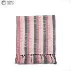 GUCCI Pink Striped Logo Scarf 180 cm *