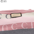 GUCCI Pink Striped Logo Scarf 180 cm *