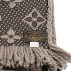 LOUIS VUITTON Monogram Logo Brown Echarpe 160 cm