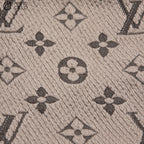 LOUIS VUITTON Monogram Logo Brown Echarpe 160 cm