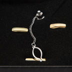 Gold and Silver Cufflinks, Tie Tack and Tie Pin